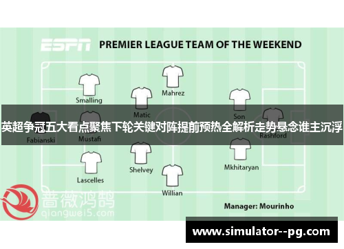 英超争冠五大看点聚焦下轮关键对阵提前预热全解析走势悬念谁主沉浮